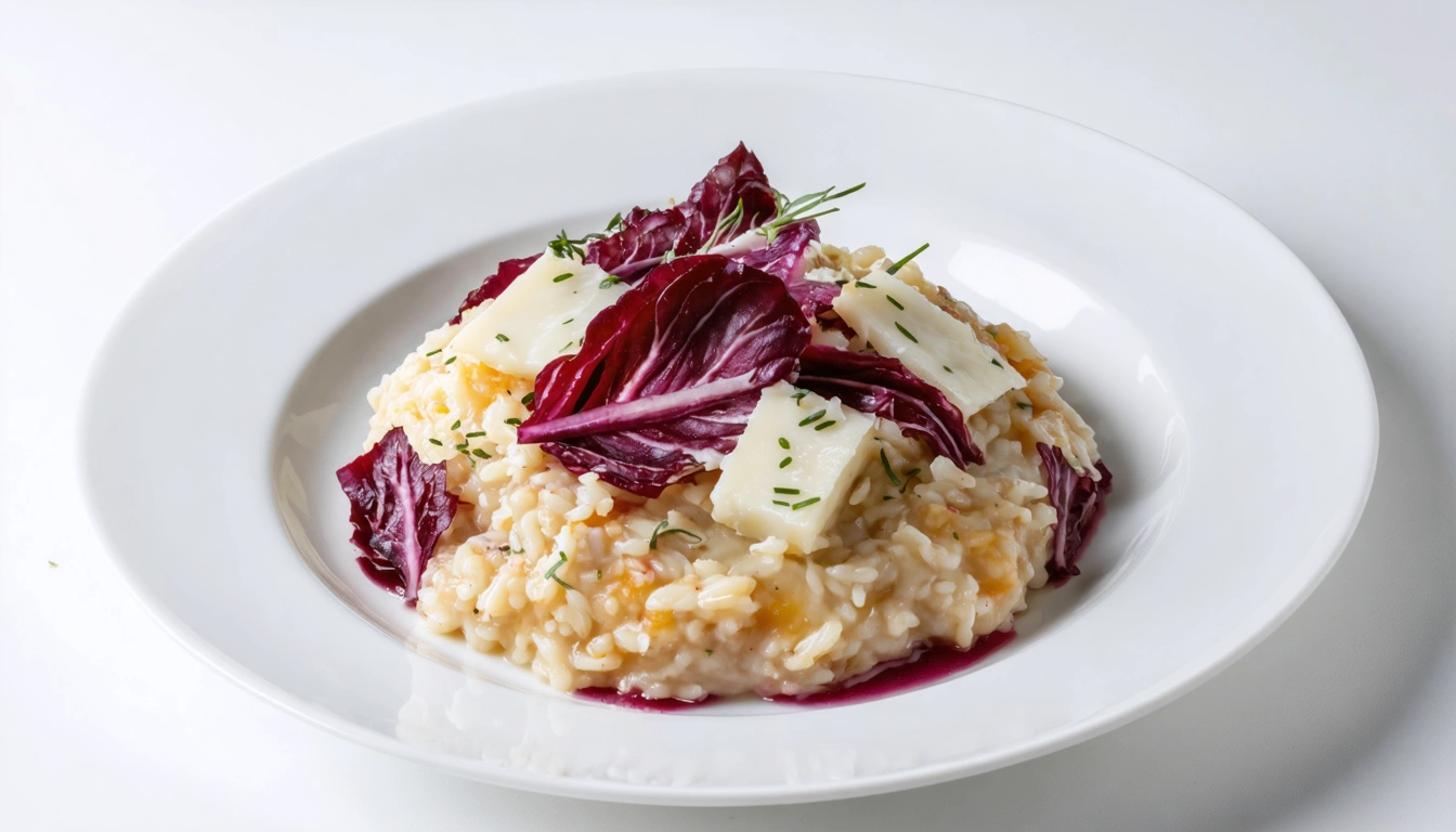 risotto radicchio e taleggio